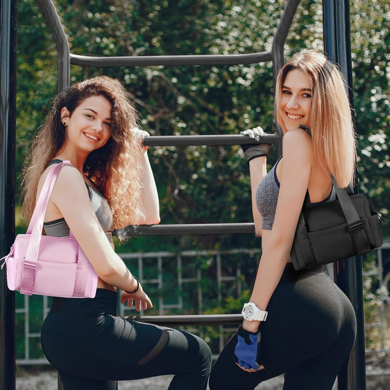 cysiyu Mini Gym Bag for Women Girls Small Gym Tote Bag with Wet Compartment Waterproof Travel Duffle Bag Cute Workout Sport Bag - Image 2